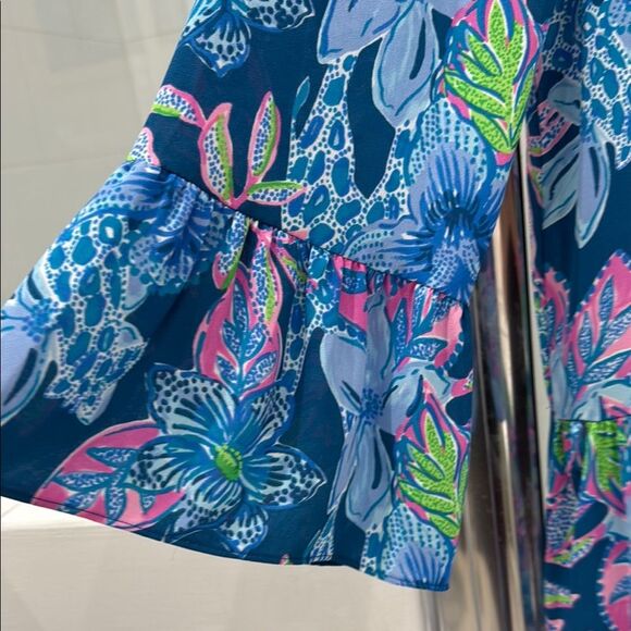 Lilly Pulitzer Gabriel Tiered Mini Lined size 2 - Picture 2 of 9